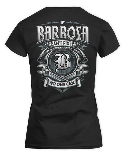 BARBOSA AP81-K4-626 - Personalized Ahmed Quote Apparel “If Ahmed Can't Fix It, No One Can” - Women's Standard T-Shirt - Black