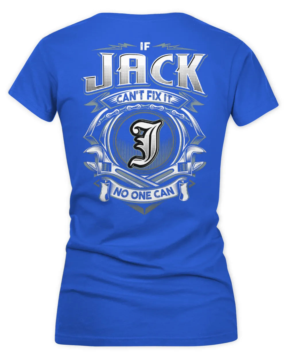 JACK AP81-K4-626 - Personalized Ahmed Quote Apparel “If Ahmed Can't Fix It, No One Can” - Women's V-Neck T-Shirt - Royal