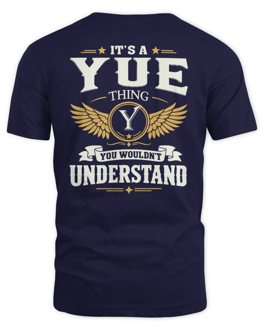 YUE KT06-M008 It’s a [NAME] Thing – You Wouldn’t Understand | Personalized Vintage T-Shirt - Unisex Standard T-Shirt - Navy