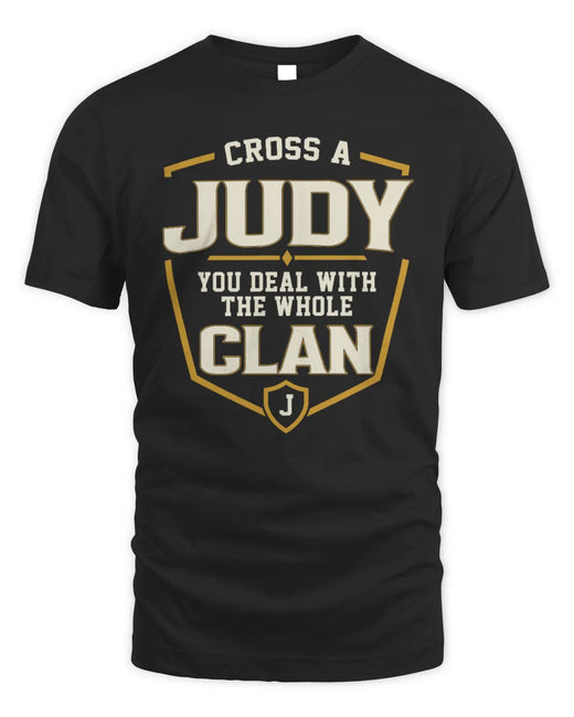 JUDY NT1-K008 Cross A/An NAME, You Deal With the Whole Clan | Personalized Vintage T-Shirt