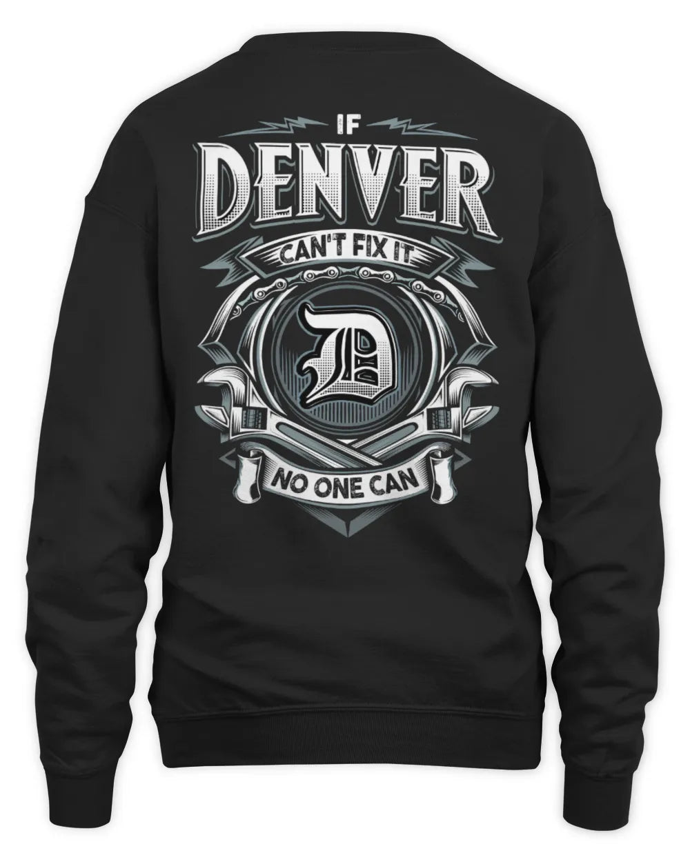 DENVER AP81-K4-626 - Personalized Ahmed Quote Apparel “If Ahmed Can't Fix It, No One Can” - Unisex Sweatshirt - Black
