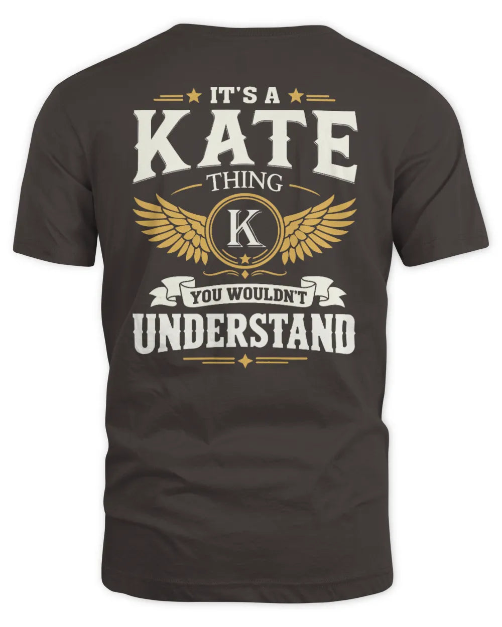 KATE KT06-M008 It’s a [NAME] Thing – You Wouldn’t Understand | Personalized Vintage T-Shirt - Unisex Standard T-Shirt - Dark Chocolate