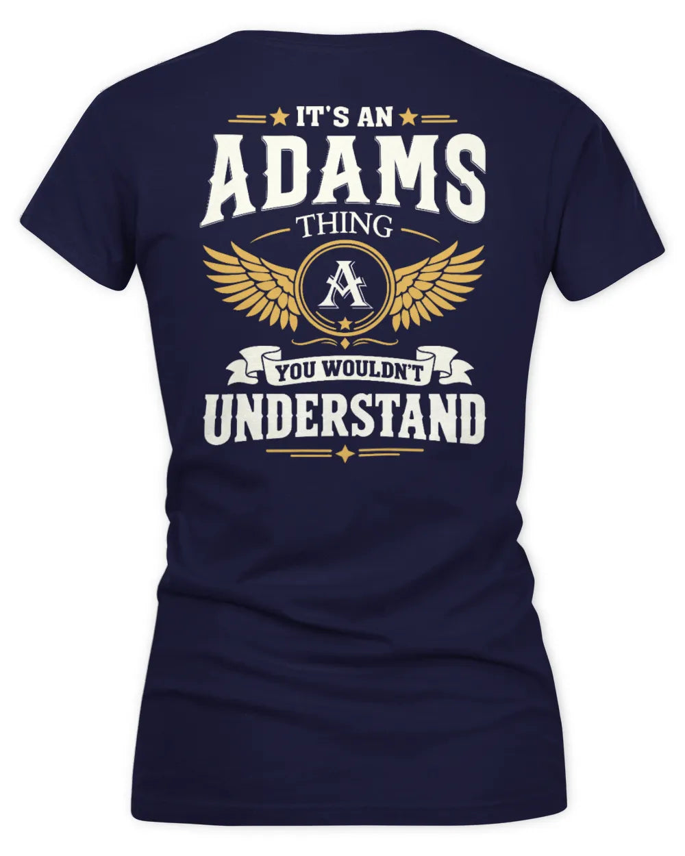 ADAMS KT06-M008 It’s a [NAME] Thing – You Wouldn’t Understand | Personalized Vintage T-Shirt - Women's V-Neck T-Shirt - Navy