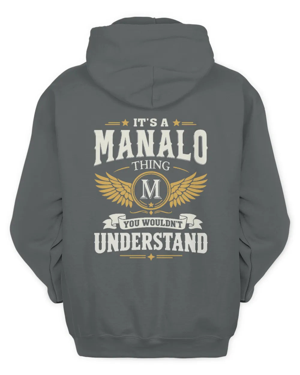 MANALO KT06-M008 It’s a [NAME] Thing – You Wouldn’t Understand | Personalized Vintage T-Shirt - Unisex Hoodie - Charcoal
