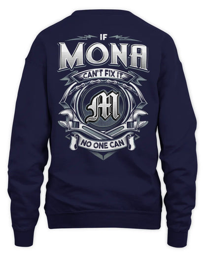 MONA AP81-K4-626 - Personalized Ahmed Quote Apparel “If Ahmed Can't Fix It, No One Can” - Unisex Sweatshirt - Navy