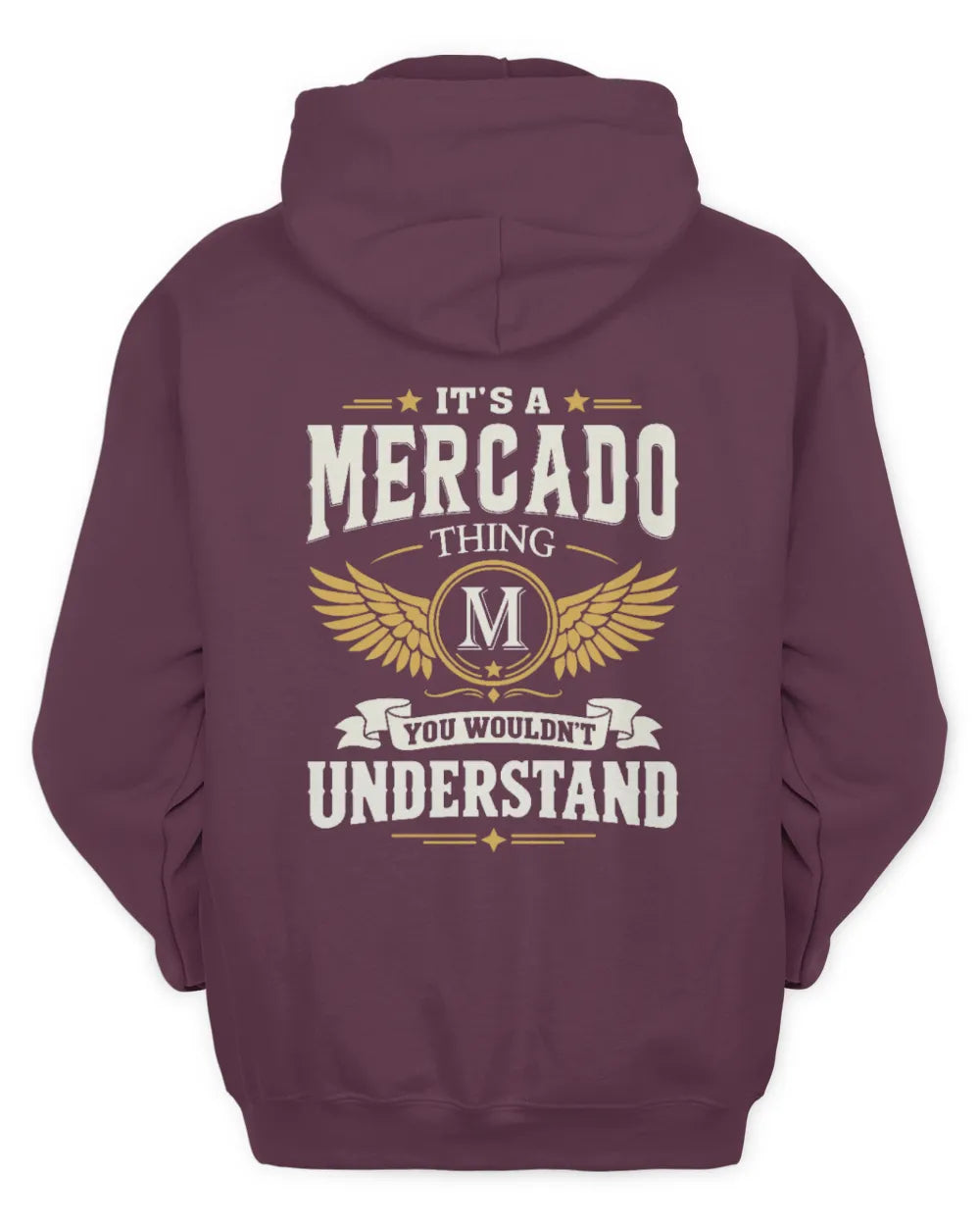 MERCADO KT06-M008 It’s a [NAME] Thing – You Wouldn’t Understand | Personalized Vintage T-Shirt - Unisex Hoodie - Maroon