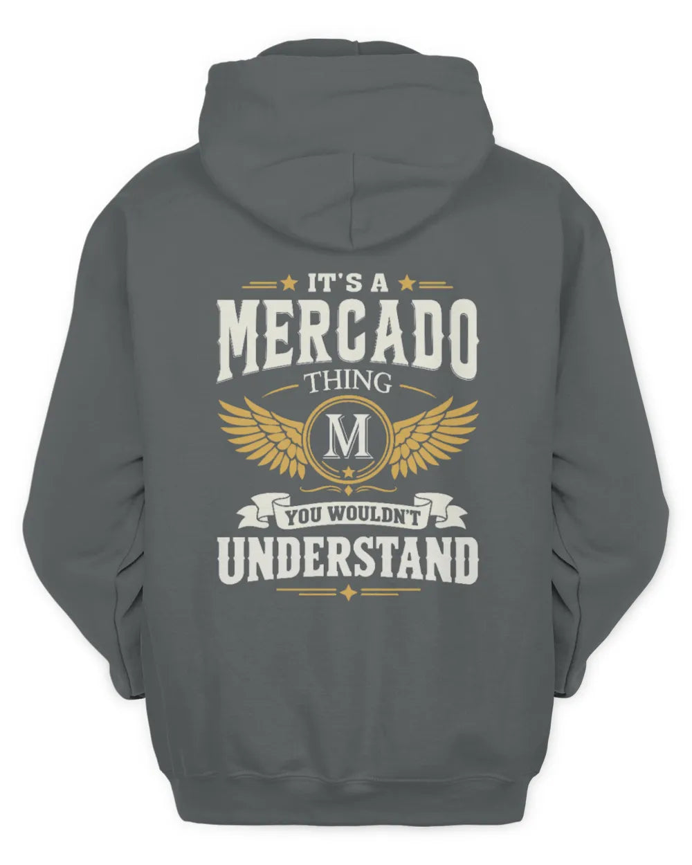 MERCADO KT06-M008 It’s a [NAME] Thing – You Wouldn’t Understand | Personalized Vintage T-Shirt - Unisex Hoodie - Charcoal
