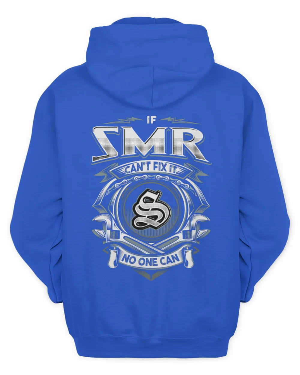 SMR AP81-K4-626 - Personalized Ahmed Quote Apparel “If Ahmed Can't Fix It, No One Can” - Unisex Hoodie - Royal