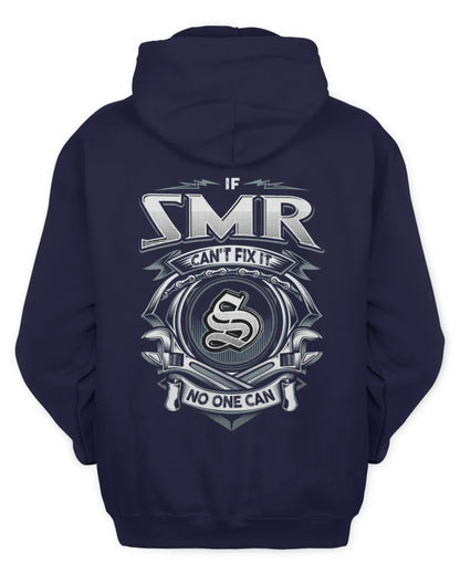 SMR AP81-K4-626 - Personalized Ahmed Quote Apparel “If Ahmed Can't Fix It, No One Can” - Unisex Hoodie - Navy