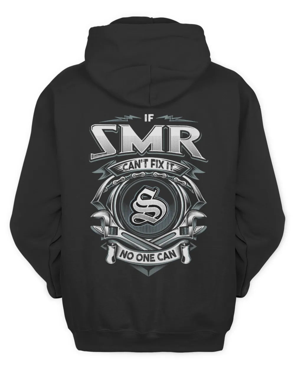 SMR AP81-K4-626 - Personalized Ahmed Quote Apparel “If Ahmed Can't Fix It, No One Can” - Unisex Hoodie - Black