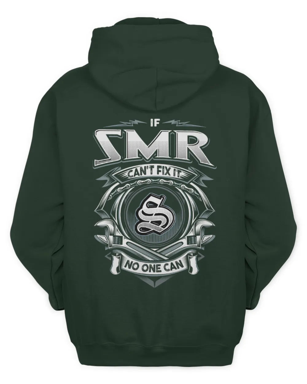 SMR AP81-K4-626 - Personalized Ahmed Quote Apparel “If Ahmed Can't Fix It, No One Can” - Unisex Hoodie - Forest Green