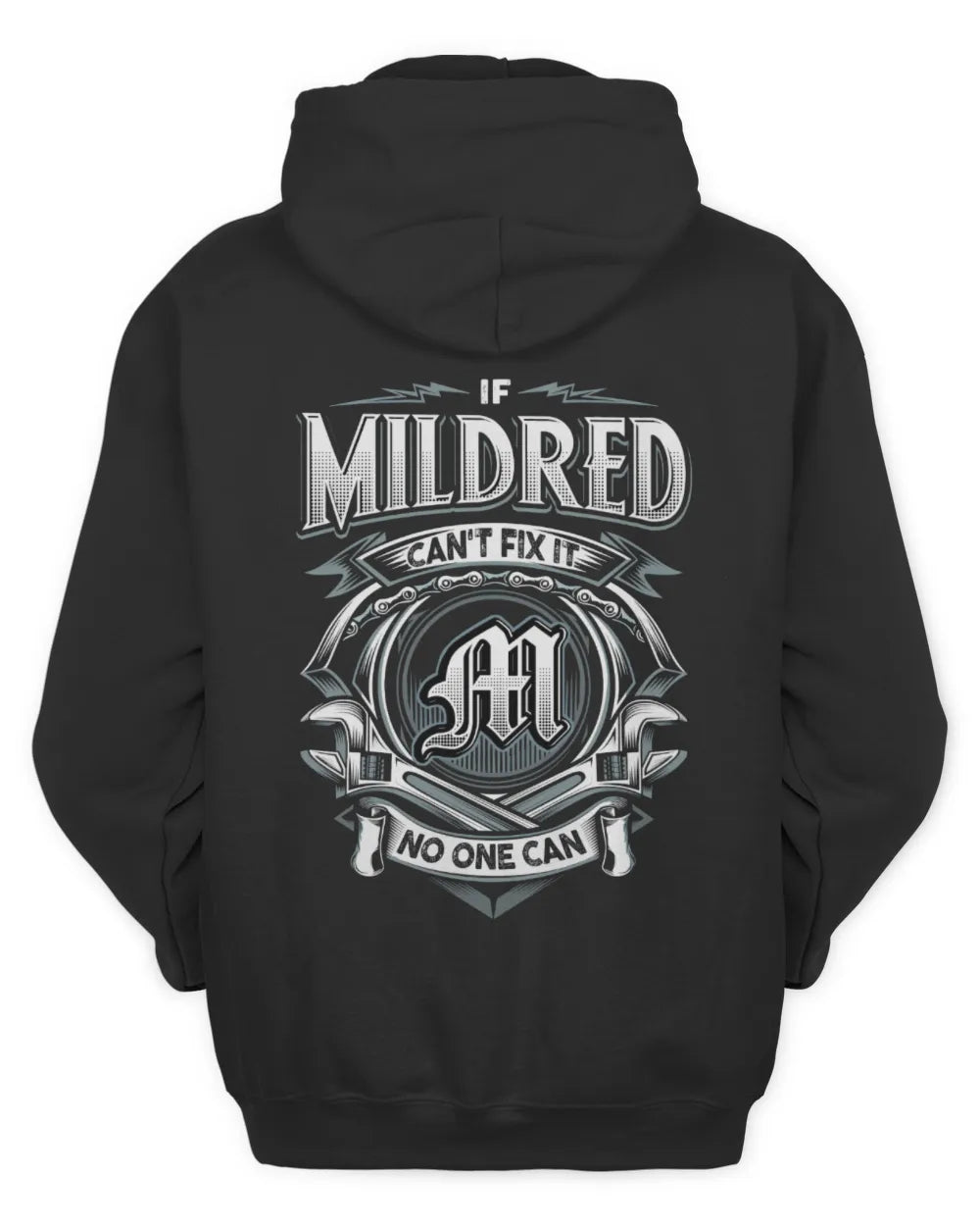 MILDRED AP81-K4-626 - Personalized Ahmed Quote Apparel “If Ahmed Can't Fix It, No One Can” - Unisex Hoodie - Black
