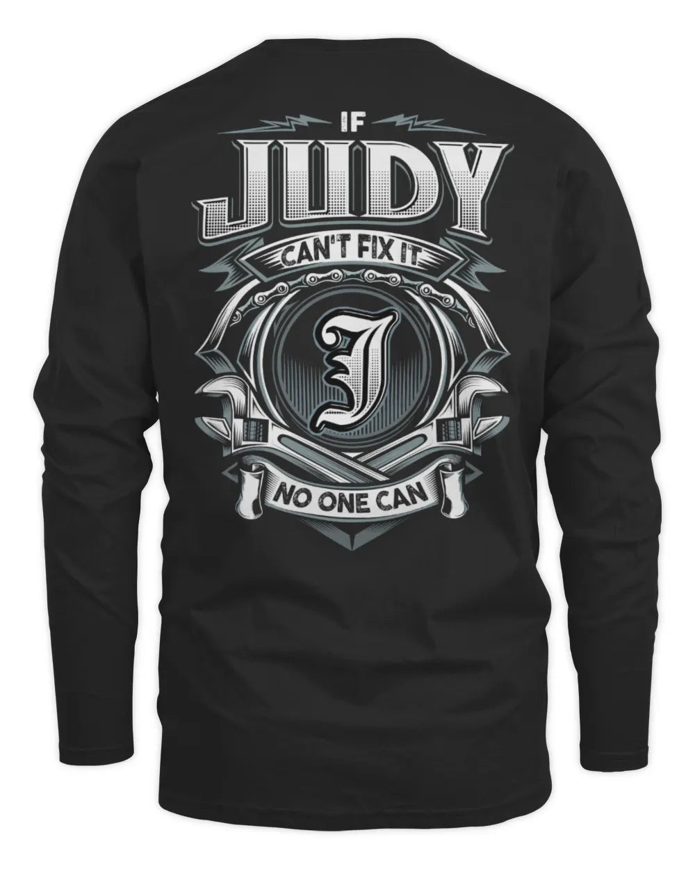 JUDY AP81-K4-626 - Personalized Ahmed Quote Apparel “If Ahmed Can't Fix It, No One Can” - Men's Long Sleeved T-Shirt - Black