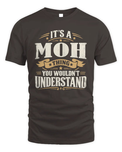 MOH P08 TH51 - Personalized “It’s a/an [NAME] Thing – You Wouldn’t Understand” Shirt - Unisex Standard T-Shirt - Dark Chocolate