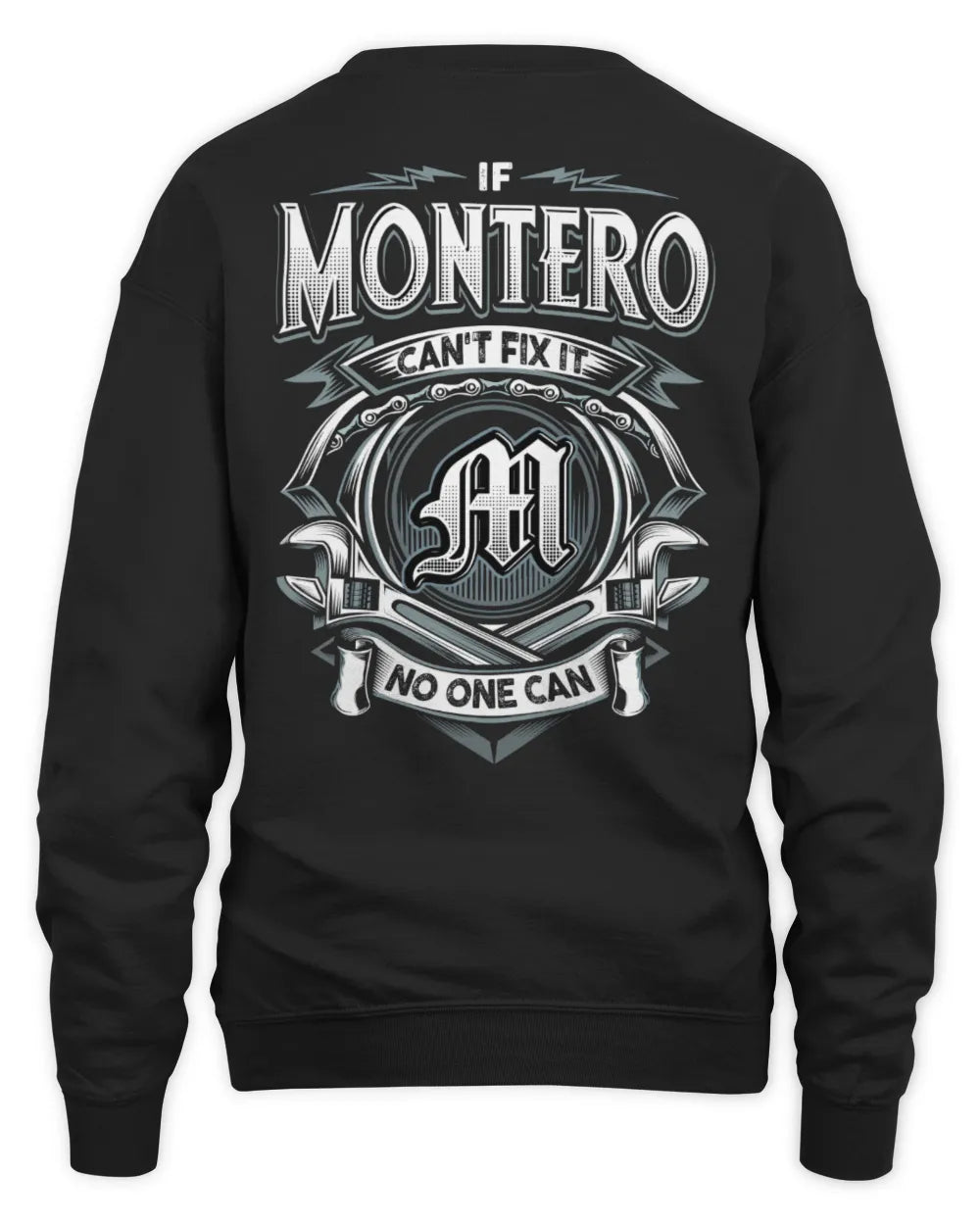 MONTERO AP81-K4-626 - Personalized Ahmed Quote Apparel “If Ahmed Can't Fix It, No One Can” - Unisex Sweatshirt - Black