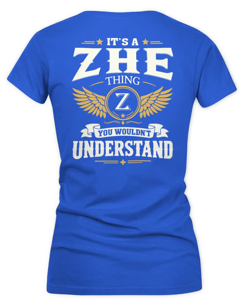 ZHE KT06-M008 It’s a [NAME] Thing – You Wouldn’t Understand | Personalized Vintage T-Shirt - Women's V-Neck T-Shirt - Royal