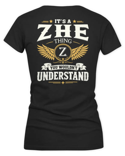 ZHE KT06-M008 It’s a [NAME] Thing – You Wouldn’t Understand | Personalized Vintage T-Shirt - Women's V-Neck T-Shirt - Black