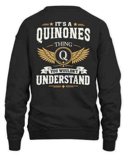 QUINONES KT06-M008 It’s a [NAME] Thing – You Wouldn’t Understand | Personalized Vintage T-Shirt - Unisex Sweatshirt - Black