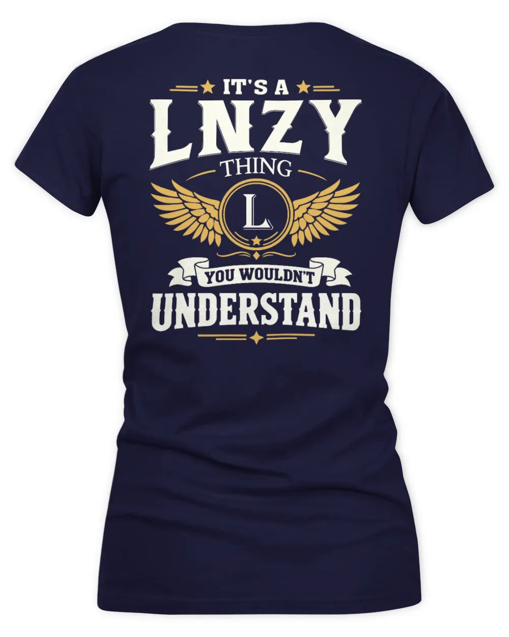 LNZY KT06-M008 It’s a [NAME] Thing – You Wouldn’t Understand | Personalized Vintage T-Shirt - Women's V-Neck T-Shirt - Navy