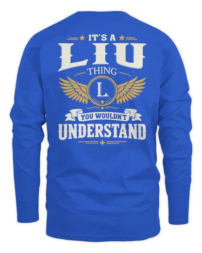 LIU KT06-M008 It’s a [NAME] Thing – You Wouldn’t Understand | Personalized Vintage T-Shirt - Men's Long Sleeved T-Shirt - Royal