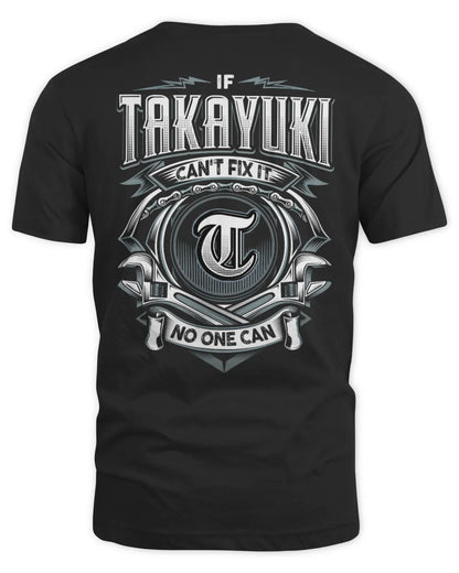 TAKAYUKI AP81-K4-626 - Personalized Ahmed Quote Apparel “If Ahmed Can't Fix It, No One Can” - Unisex Standard T-Shirt - Black