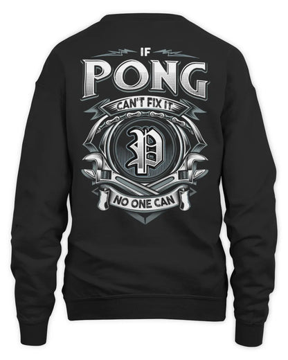 PONG AP81-K4-626 - Personalized Ahmed Quote Apparel “If Ahmed Can't Fix It, No One Can” - Unisex Sweatshirt - Black