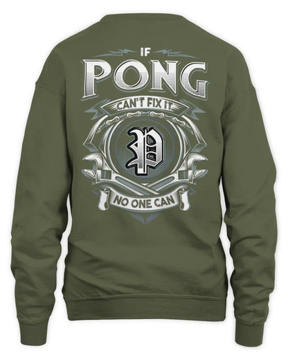 PONG AP81-K4-626 - Personalized Ahmed Quote Apparel “If Ahmed Can't Fix It, No One Can” - Unisex Sweatshirt - Military Green