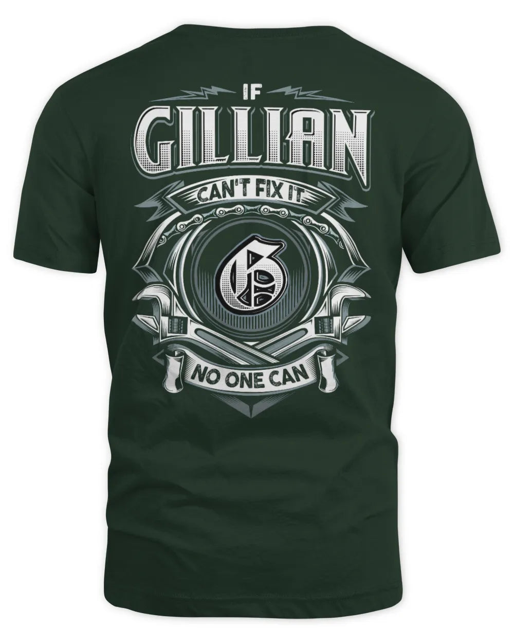 GILLIAN AP81-K4-626 - Personalized Ahmed Quote Apparel “If Ahmed Can't Fix It, No One Can” - Unisex Standard T-Shirt - Forest Green