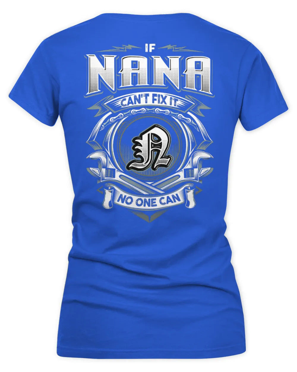 NANA AP81-K4-626 - Personalized Ahmed Quote Apparel “If Ahmed Can't Fix It, No One Can” - Women's V-Neck T-Shirt - Royal