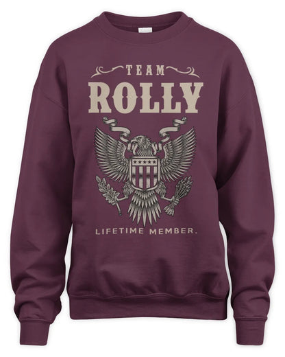ROLLY TP06-K82 – Personalized Classic Style Apparel “Team NAME Lifetime Member” - Unisex Sweatshirt - Maroon