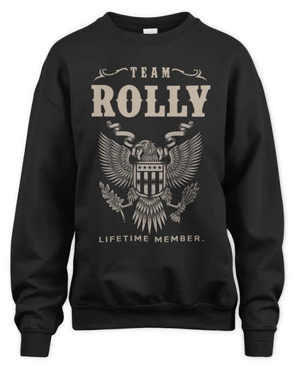 ROLLY TP06-K82 – Personalized Classic Style Apparel “Team NAME Lifetime Member” - Unisex Sweatshirt - Black