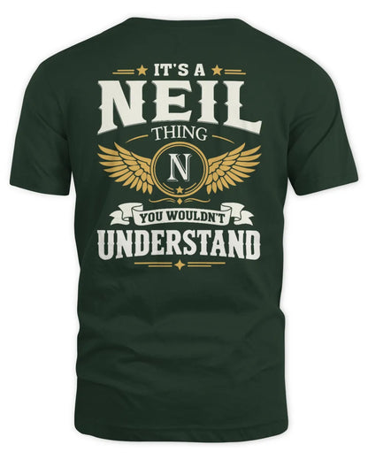 NEIL KT06-M008 It’s a [NAME] Thing – You Wouldn’t Understand | Personalized Vintage T-Shirt - Unisex Standard T-Shirt - Forest Green