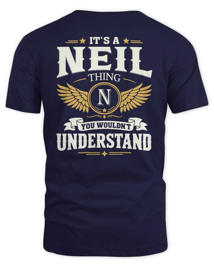 NEIL KT06-M008 It’s a [NAME] Thing – You Wouldn’t Understand | Personalized Vintage T-Shirt - Unisex Standard T-Shirt - Navy