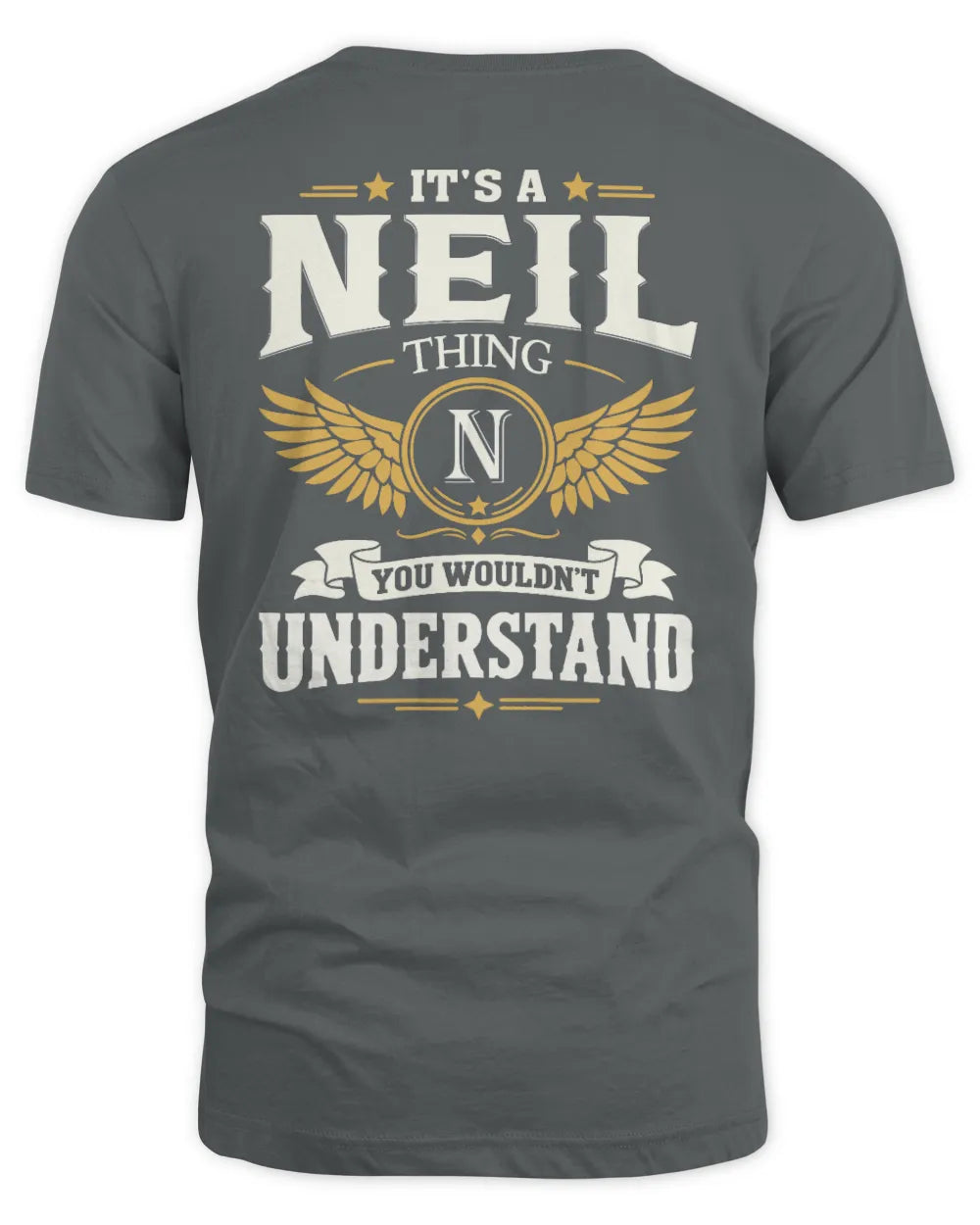NEIL KT06-M008 It’s a [NAME] Thing – You Wouldn’t Understand | Personalized Vintage T-Shirt - Unisex Standard T-Shirt - Charcoal