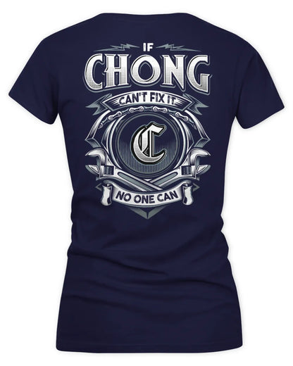 CHONG AP81-K4-626 - Personalized Ahmed Quote Apparel “If Ahmed Can't Fix It, No One Can” - Women's V-Neck T-Shirt - Navy