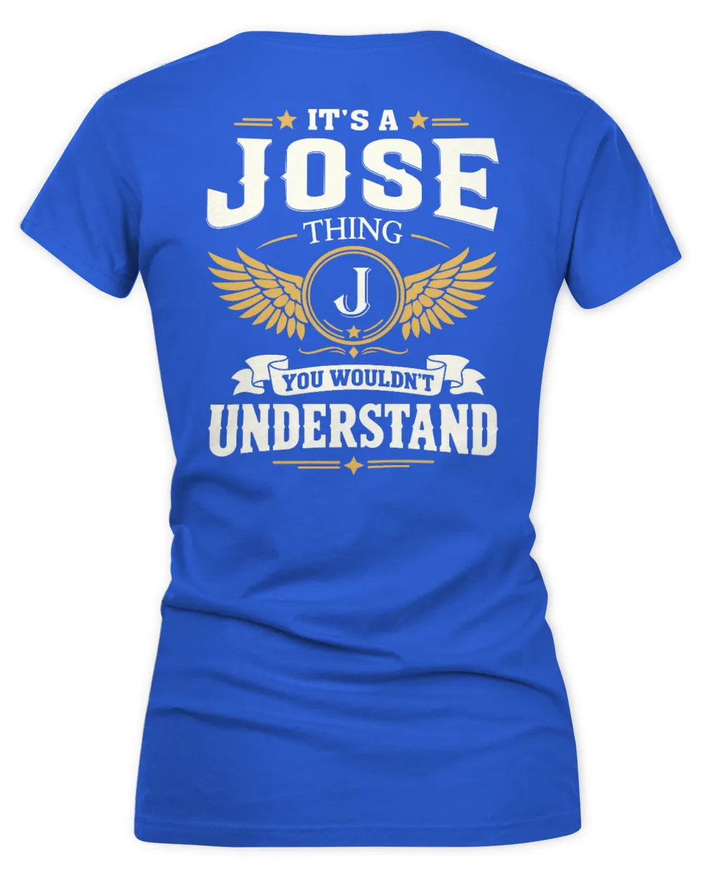 JOSE KT06-M008 It’s a [NAME] Thing – You Wouldn’t Understand | Personalized Vintage T-Shirt - Women's V-Neck T-Shirt - Royal