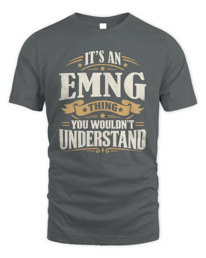 EMNG P08 TH51 - Personalized “It’s a/an [NAME] Thing – You Wouldn’t Understand” Shirt - Unisex Standard T-Shirt - Charcoal