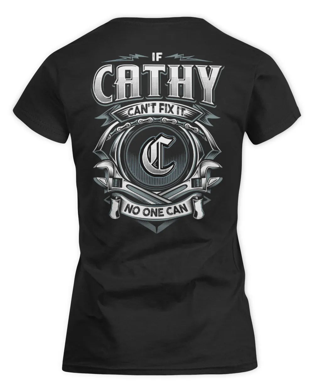 CATHY AP81-K4-626 - Personalized Ahmed Quote Apparel “If Ahmed Can't Fix It, No One Can” - Women's Standard T-Shirt - Black
