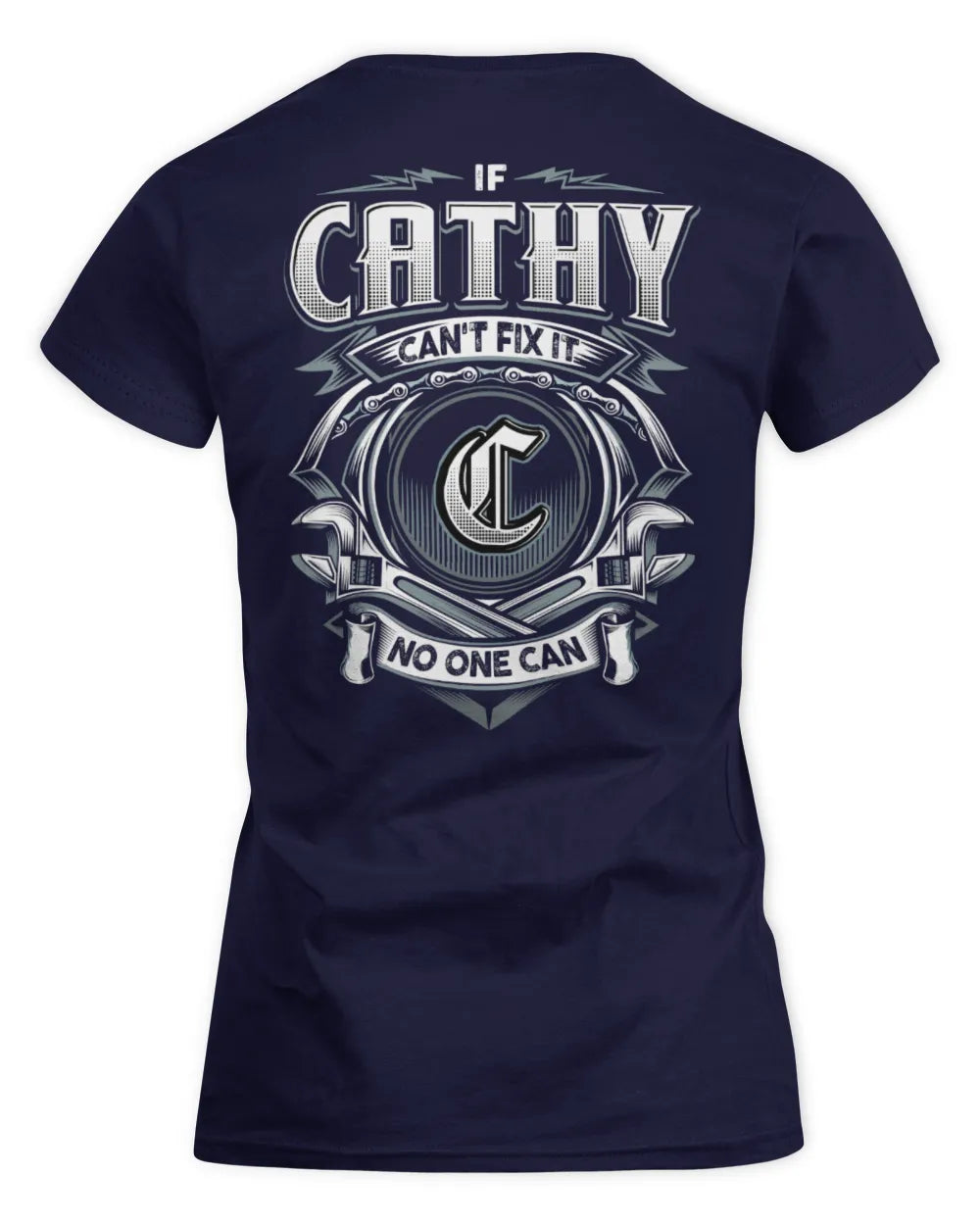 CATHY AP81-K4-626 - Personalized Ahmed Quote Apparel “If Ahmed Can't Fix It, No One Can” - Women's Standard T-Shirt - Navy