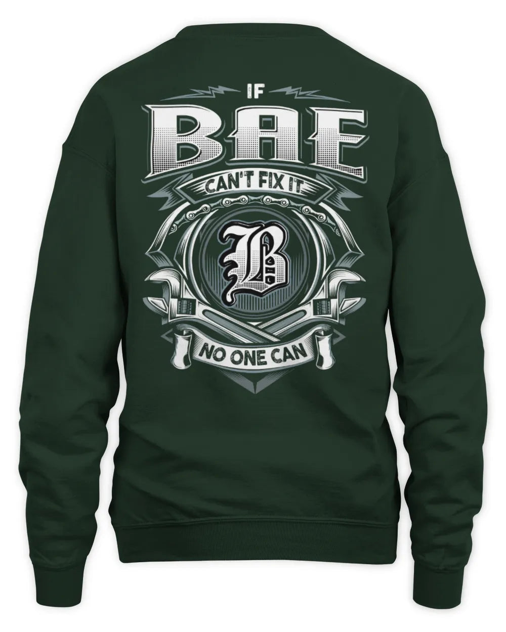 BAE AP81-K4-626 - Personalized Ahmed Quote Apparel “If Ahmed Can't Fix It, No One Can” - Unisex Sweatshirt - Forest Green