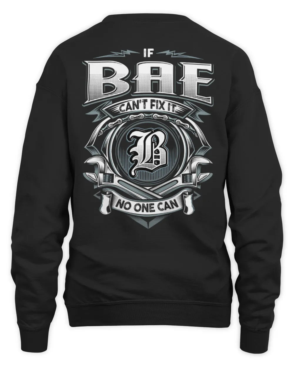 BAE AP81-K4-626 - Personalized Ahmed Quote Apparel “If Ahmed Can't Fix It, No One Can” - Unisex Sweatshirt - Black