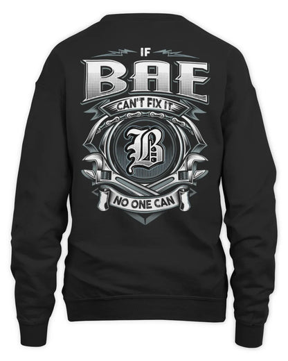 BAE AP81-K4-626 - Personalized Ahmed Quote Apparel “If Ahmed Can't Fix It, No One Can” - Unisex Sweatshirt - Black