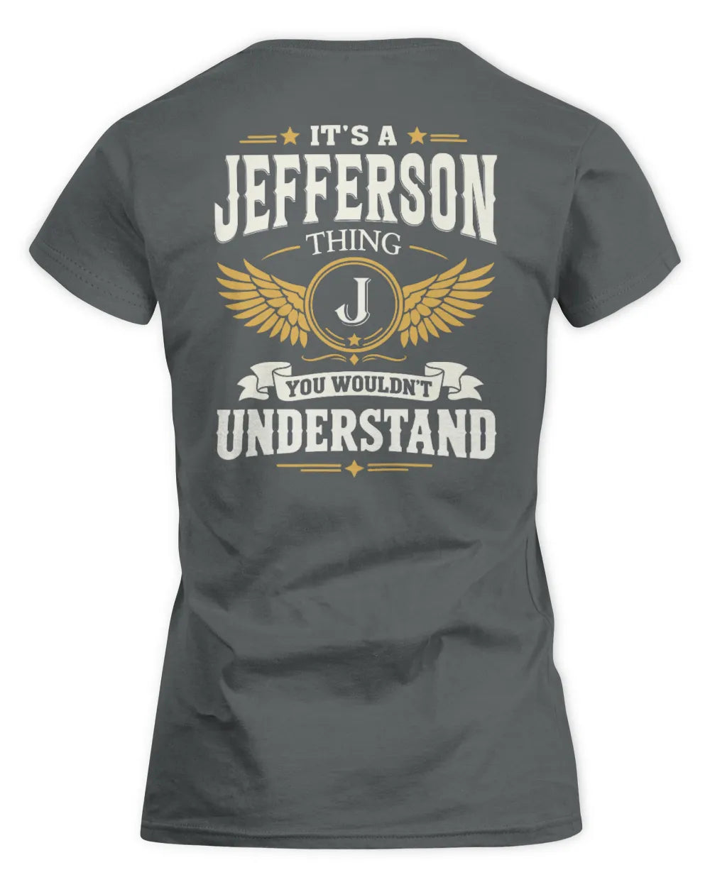 JEFFERSON KT06-M008 It’s a [NAME] Thing – You Wouldn’t Understand | Personalized Vintage T-Shirt - Women's Standard T-Shirt - Charcoal