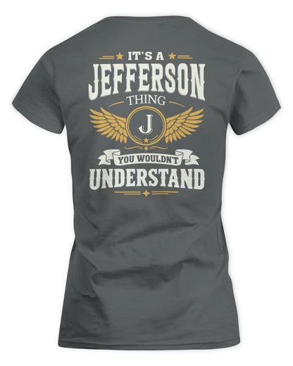 JEFFERSON KT06-M008 It’s a [NAME] Thing – You Wouldn’t Understand | Personalized Vintage T-Shirt - Women's Standard T-Shirt - Charcoal