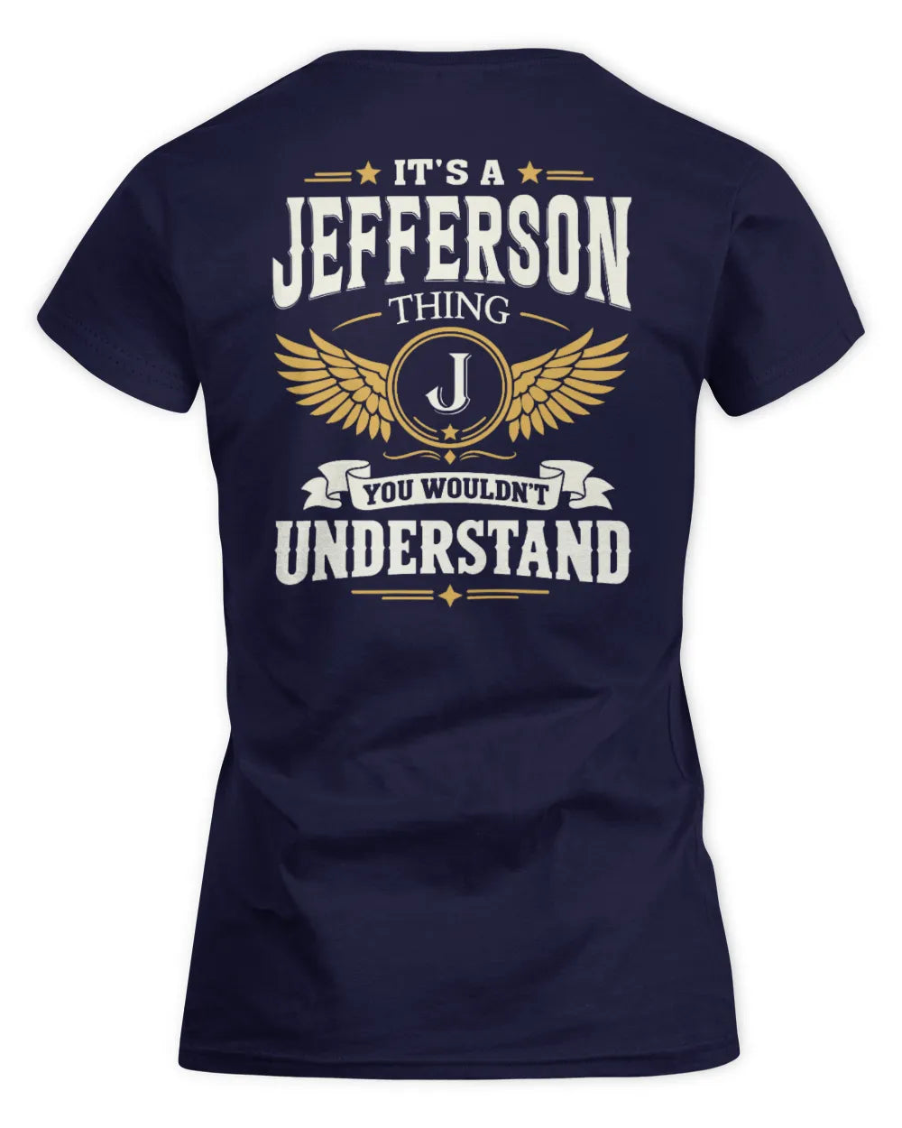 JEFFERSON KT06-M008 It’s a [NAME] Thing – You Wouldn’t Understand | Personalized Vintage T-Shirt - Women's Standard T-Shirt - Navy