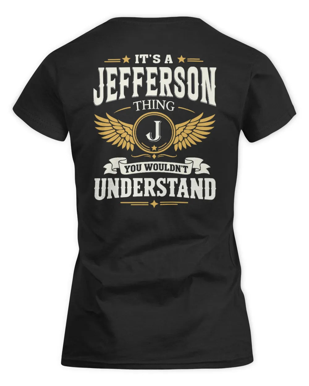 JEFFERSON KT06-M008 It’s a [NAME] Thing – You Wouldn’t Understand | Personalized Vintage T-Shirt - Women's Standard T-Shirt - Black