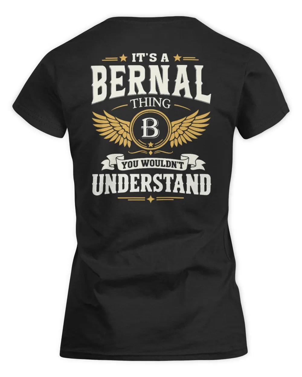 BERNAL KT06-M008 It’s a [NAME] Thing – You Wouldn’t Understand | Personalized Vintage T-Shirt - Women's Standard T-Shirt - Black