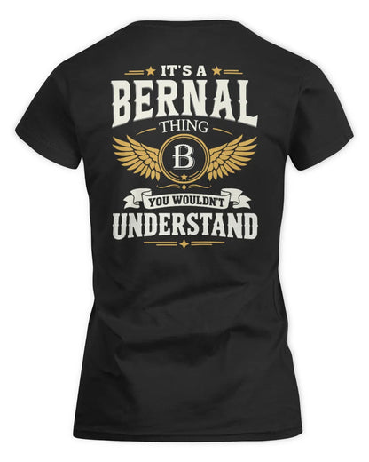 BERNAL KT06-M008 It’s a [NAME] Thing – You Wouldn’t Understand | Personalized Vintage T-Shirt - Women's Standard T-Shirt - Black