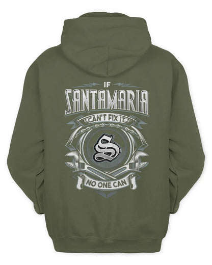 SANTAMARIA AP81-K4-626 - Personalized Ahmed Quote Apparel “If Ahmed Can't Fix It, No One Can” - Unisex Hoodie - Military Green