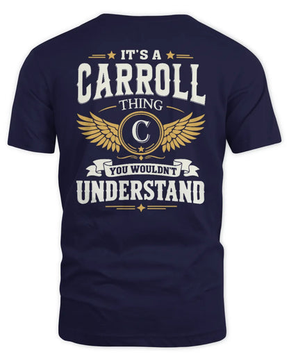 CARROLL KT06-M008 It’s a [NAME] Thing – You Wouldn’t Understand | Personalized Vintage T-Shirt - Unisex Standard T-Shirt - Navy